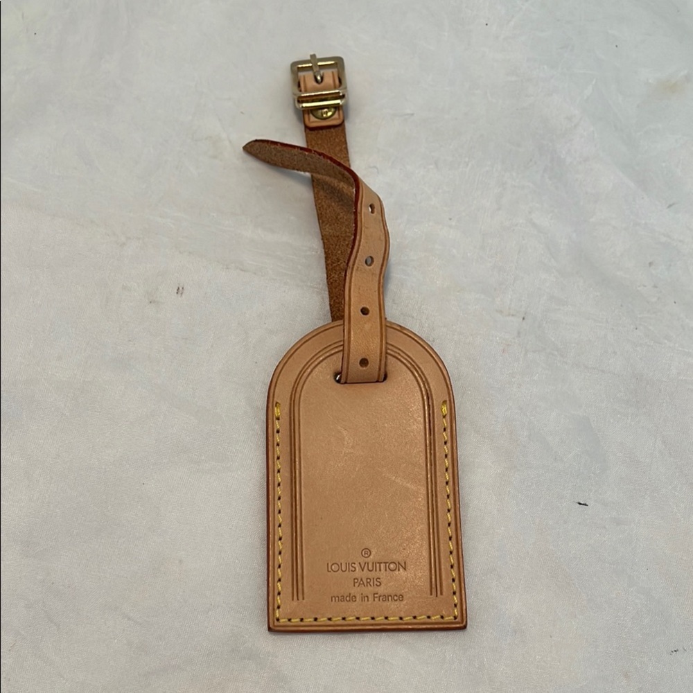 Louis Vuitton Leather Luggage Tag